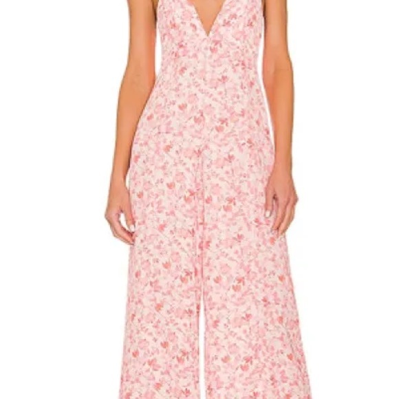 RESA Dresses & Skirts - RESA Pink and White Floral jumpsuit